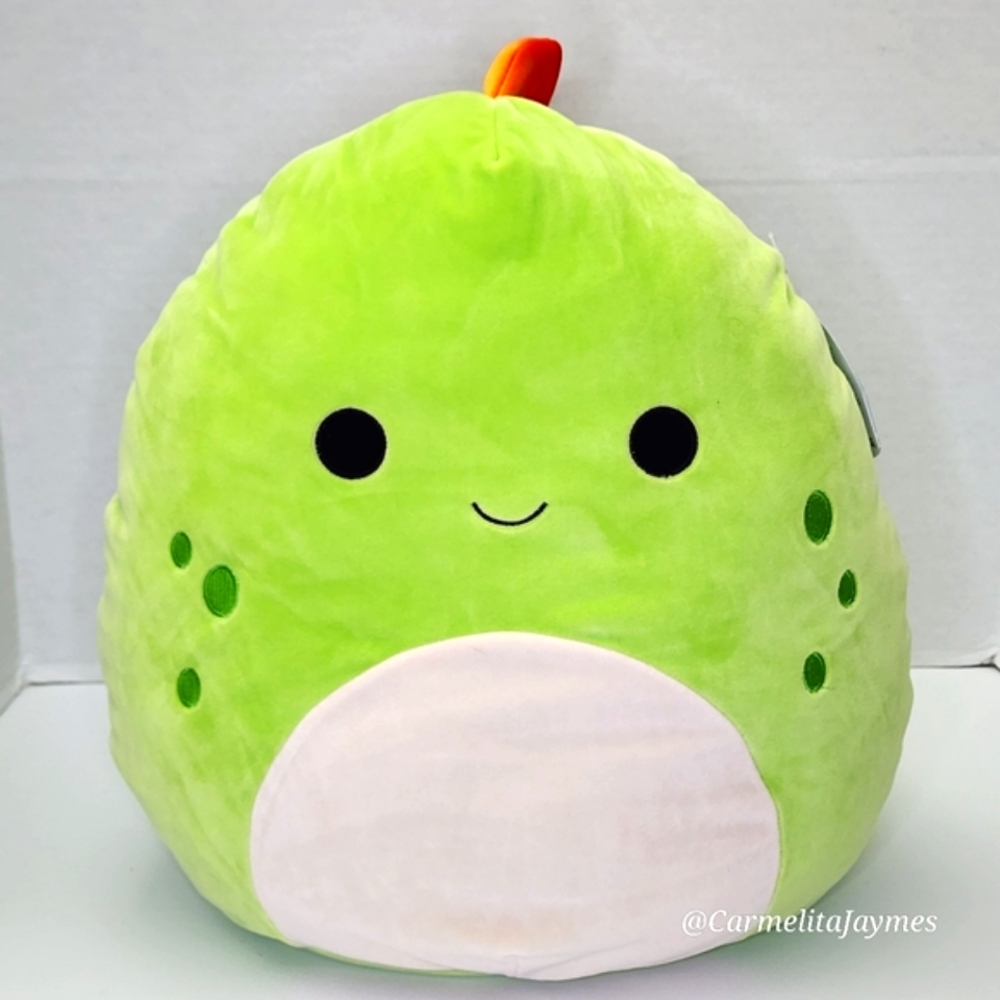 SEANSTER 🦖 16" Green & Orange Stegosaurus Original Squishmallow Kelly Toy NWT